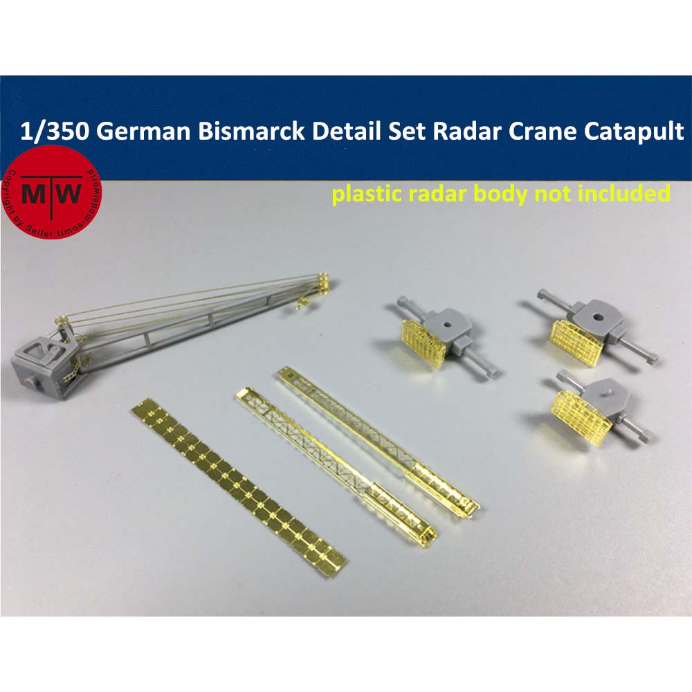 Model Kit Battleship - 1/350 Scale Bismarck Tirpitz Detail Set