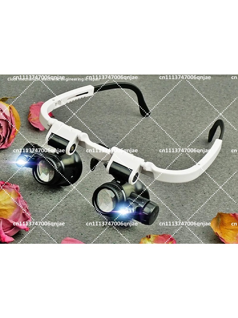 Magnifier With Light - 23 Times Head Mount Magnifying Glasses