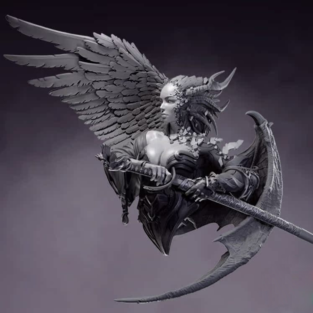 Model Kit Zombie - Resin Model figure Bust, 1/12 Eagle