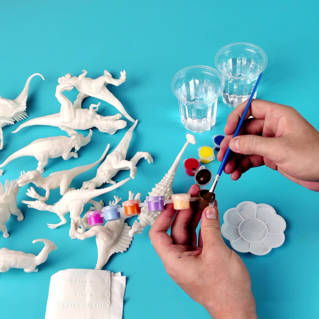 6pcs/8pcs, DIY Coloring Dinosa - Model Kit Dinosaur recension och pris