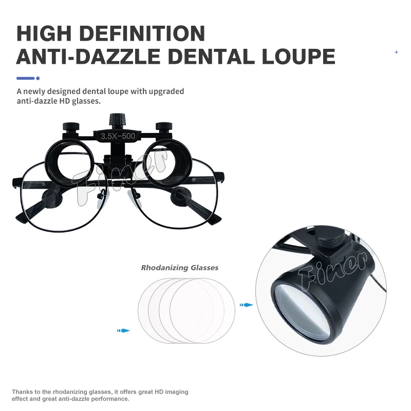 Finer Dental Magnifying Glass  - Magnifier With Light recension och pris