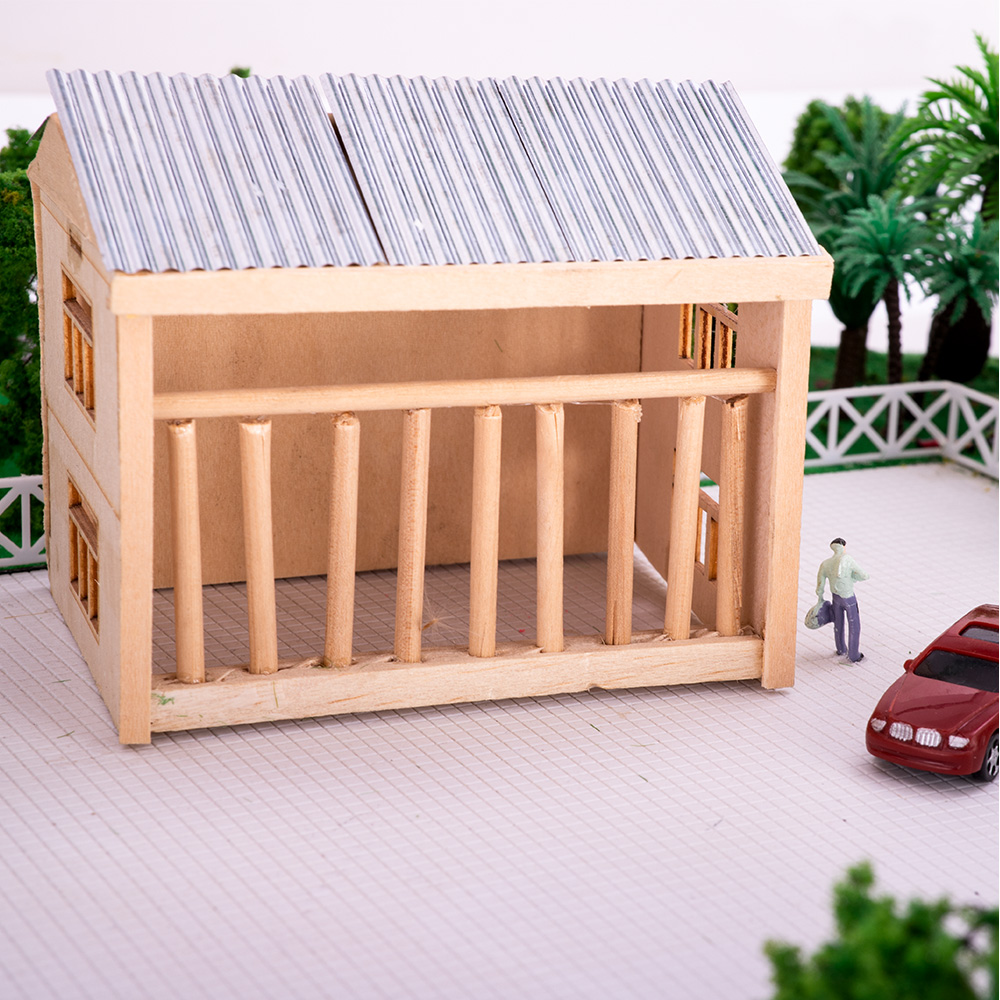 8PCS 1:35 Corrugated  Tile Wal - Model Kit Wall E recension och pris
