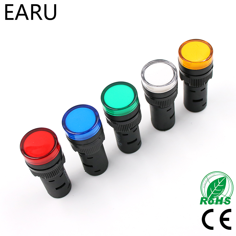 1pcs 16mm Panel Mount Signal P - Panel Line Marker recension och pris