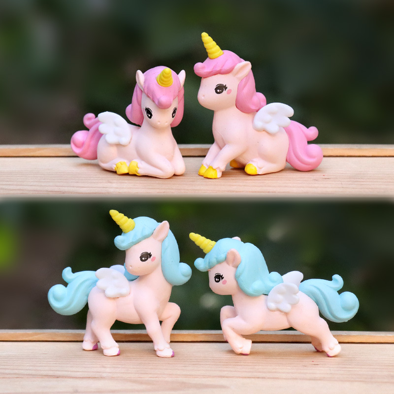 4pcs/set Anime unicorn Q Versi - Model Kit Unicorn recension och pris