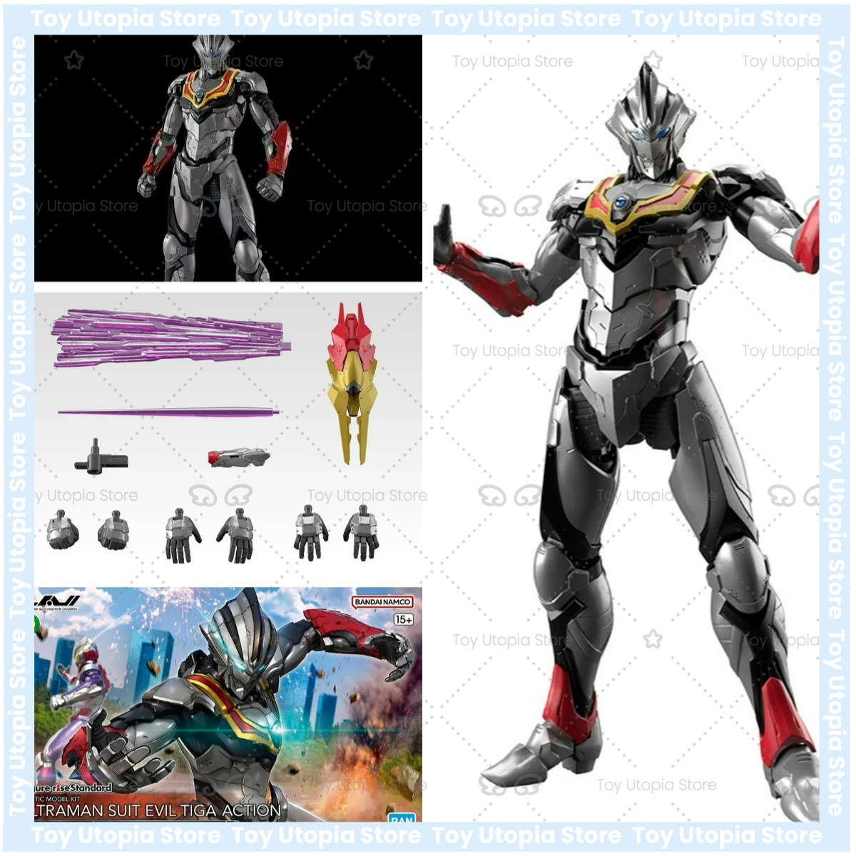 Bandai Original Genuino Ultram - Model Kit Ultraman Tiga recension och pris
