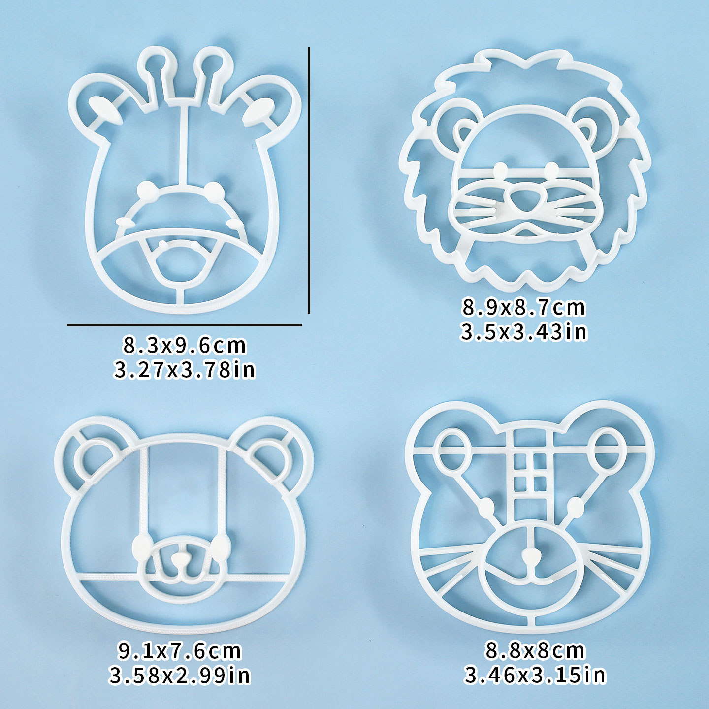 4 Pcs Animal Cookie Cutters Se - Model Kit Tank recension och pris