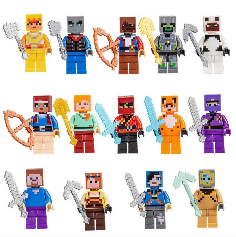 30/60pcs Cartoon Minecraft Bui - Model Kit Bandai recension och pris