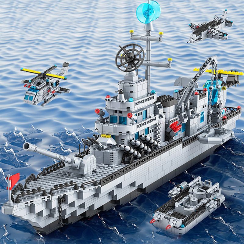 Huge 1560PCS Navy Warship Army - Model Kit Battleship recension och pris