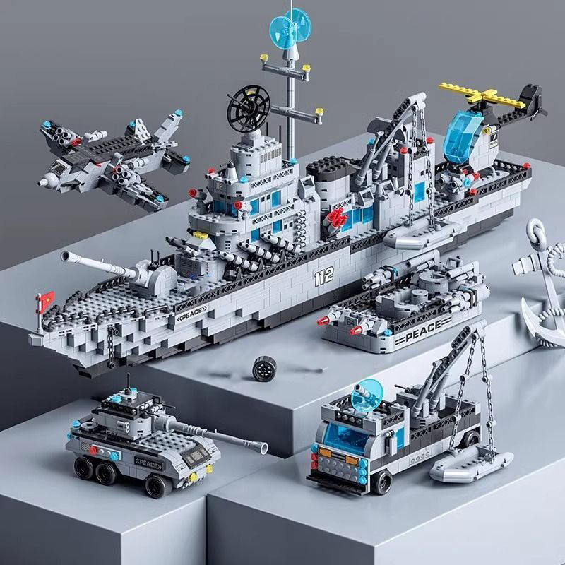 Huge 1560PCS Navy Warship Army - Model Kit Battleship recension och pris