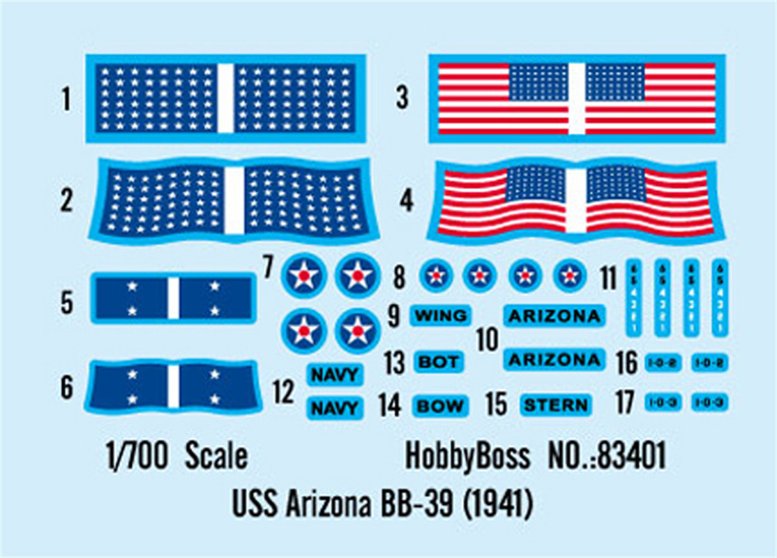 HobbyBoss 83401 1/700 Scale US - Model Kit Uss Arizona recension och pris