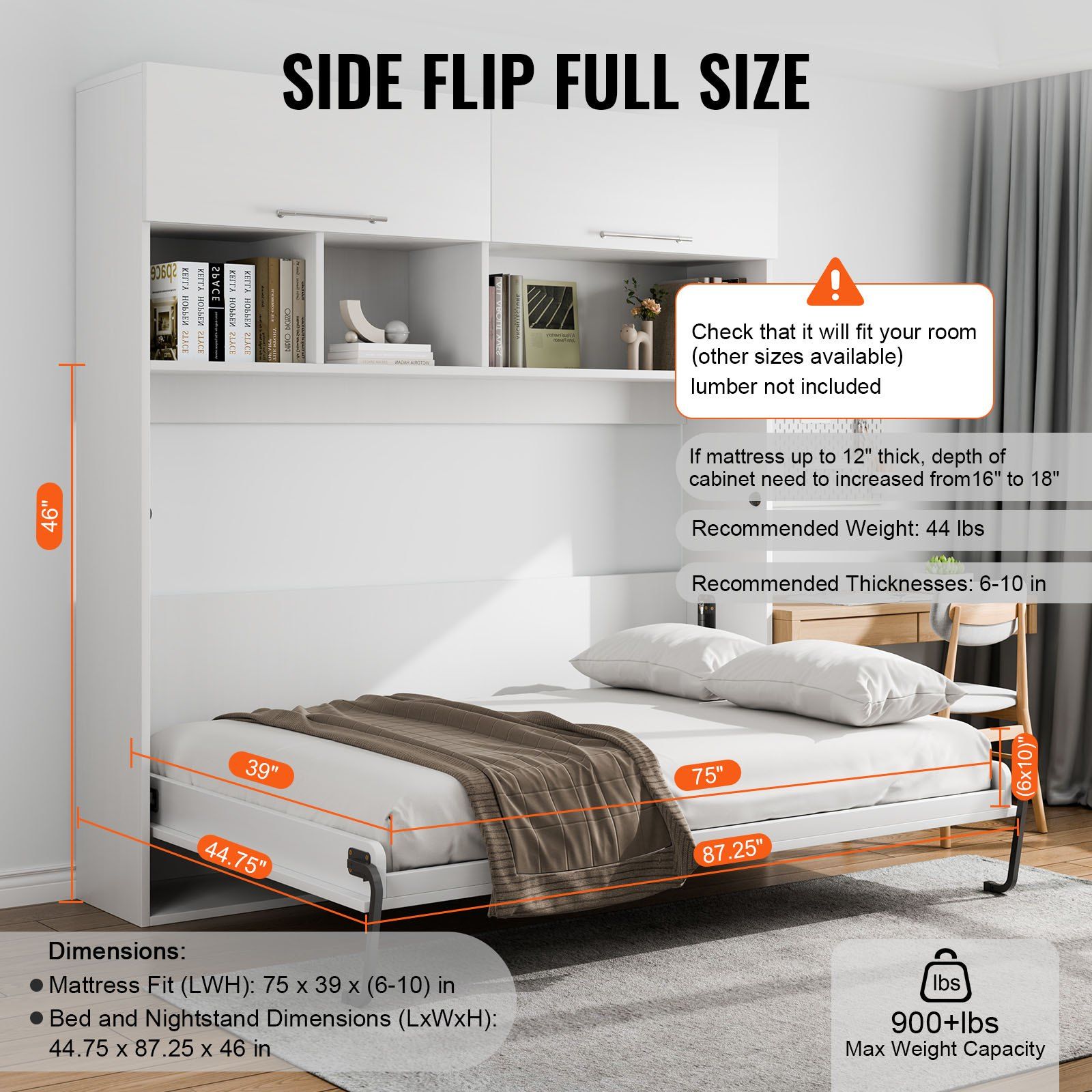 Twin Murphy Bed Kit Side Flip  - Model Kit Wall E recension och pris