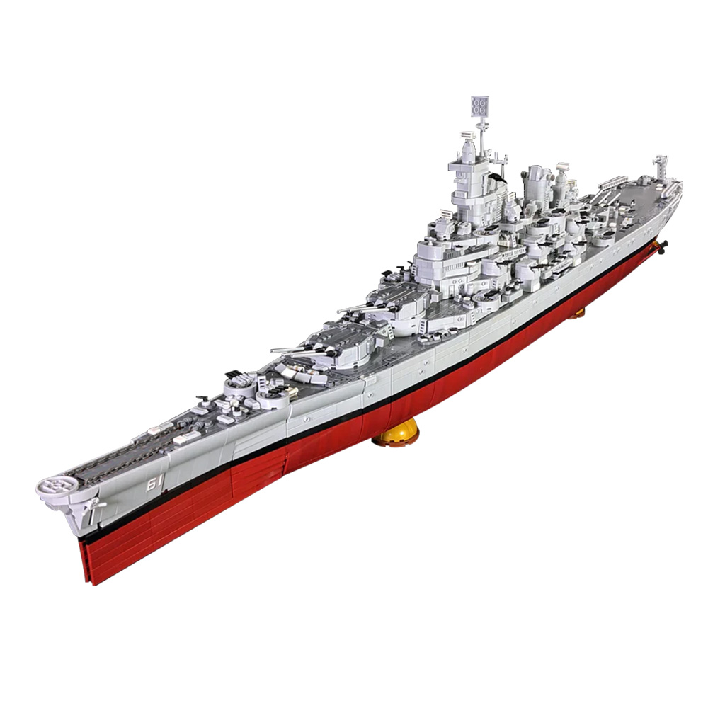 Gobricks MOC USS Iowa BB-61 Ba - Model Kit Battleship recension och pris