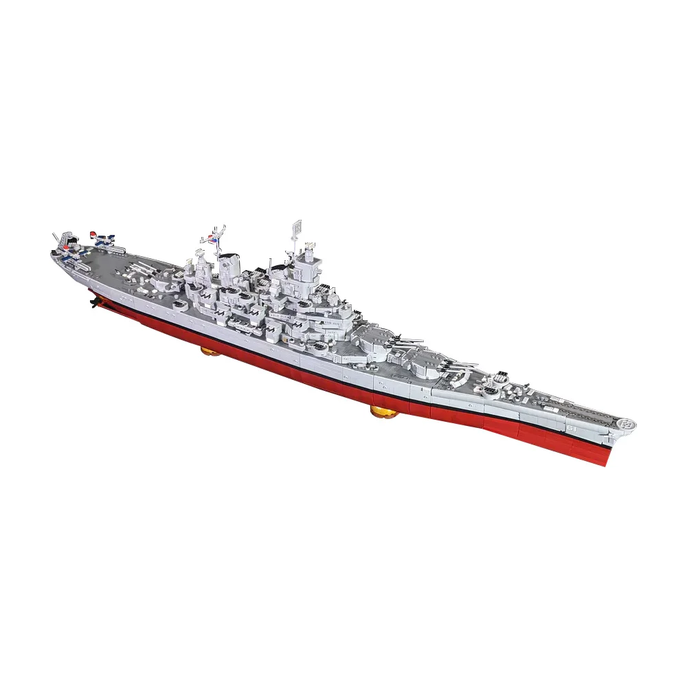 Gobricks MOC USS Iowa BB-61 Ba - Model Kit Battleship recension och pris