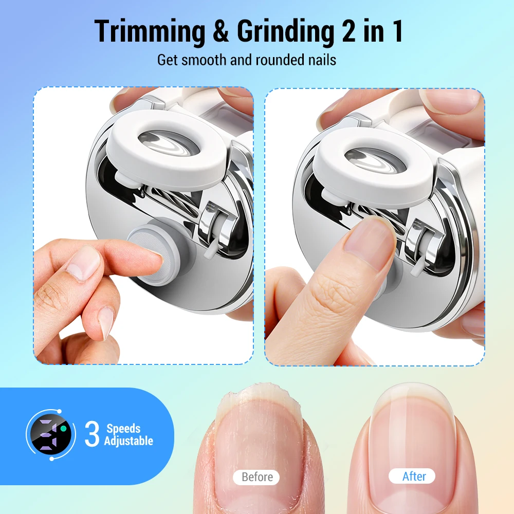 Electric Nail Clipper Automati - Magnifier With Light recension och pris