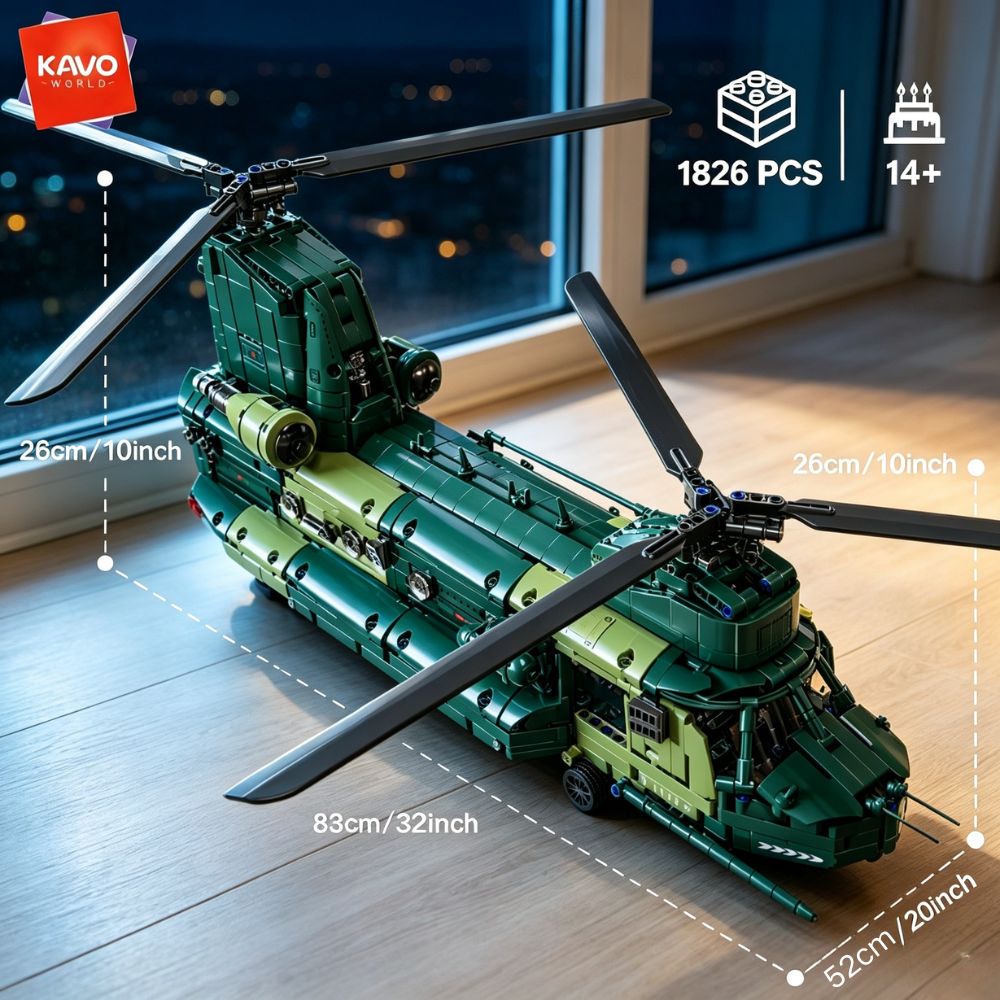 KAVOWORLD 1826pcs 32inch Heavy - Model Kit Levels recension och pris